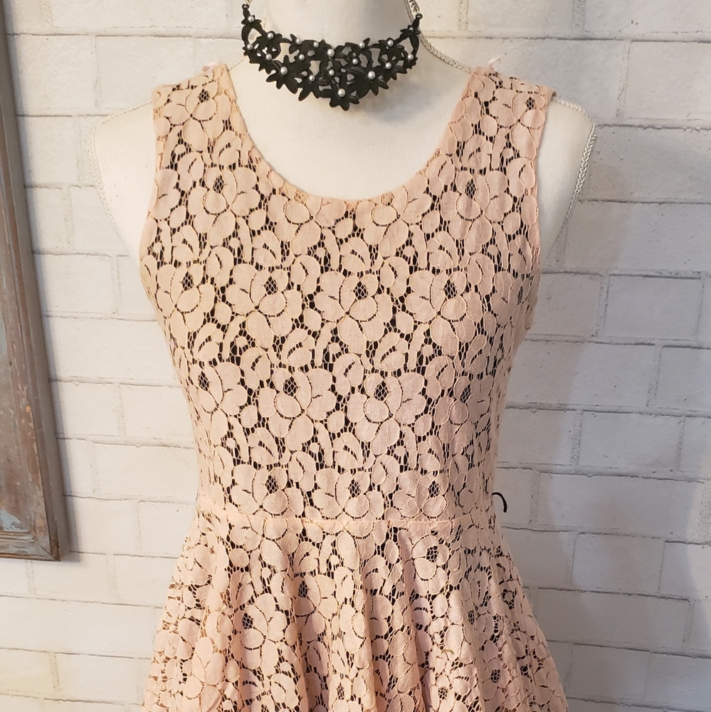 Knit works glittery burgundy cocktail dress